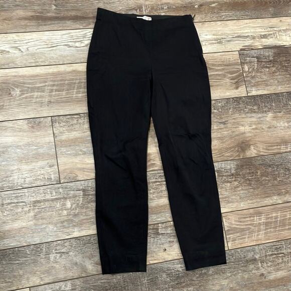 EVERLANE Black Skinny Ankle Length Ponte Pant Side Zipper Stretch 4 - Picture 3 of 8